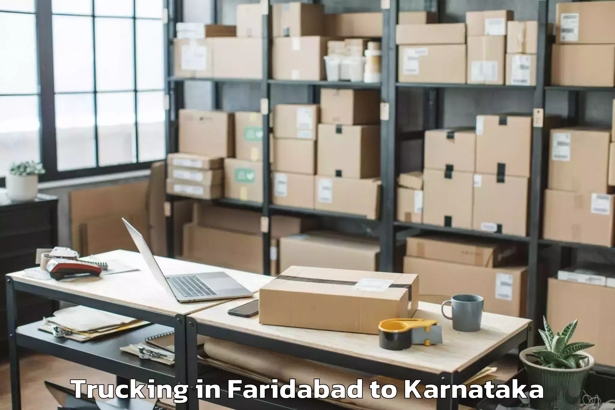 Leading Faridabad to Hubballi Trucking Provider